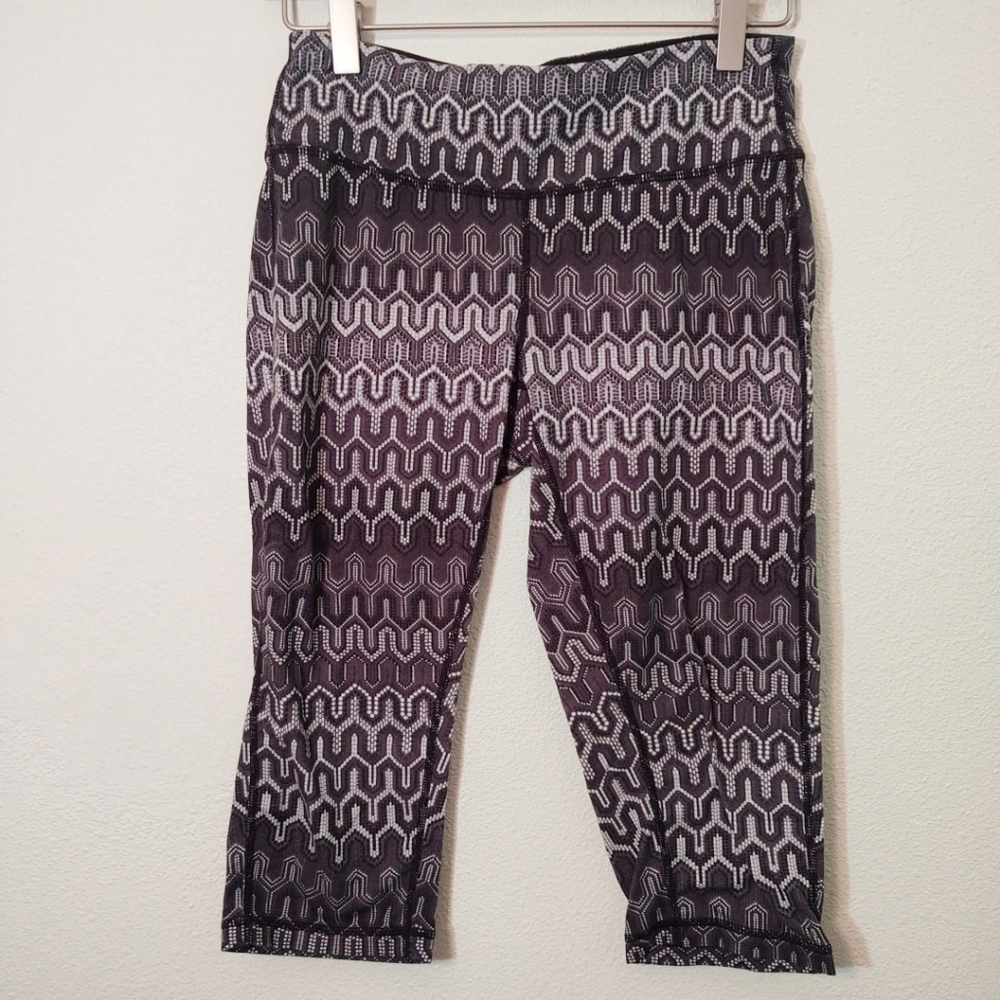 Prana Black & White Maison Kicker Crop Pant S